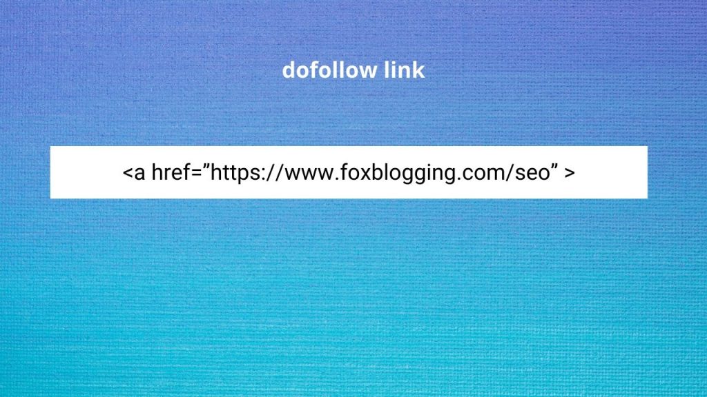 dofollow link - internal link example