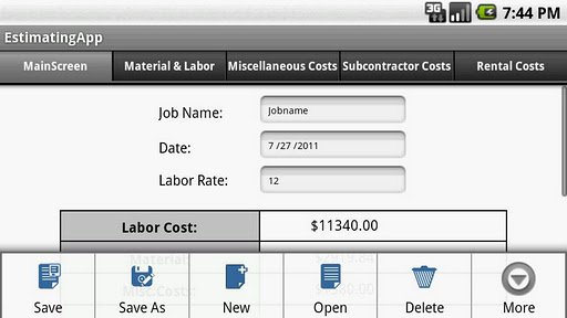 Construction Estimating App apk