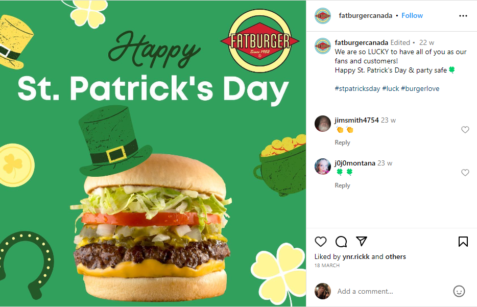 Fatburger - St Patrick’s Day