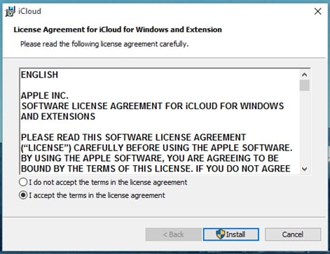 cai icloud tren windows