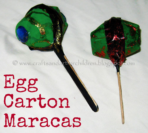 Egg Carton Maracas 