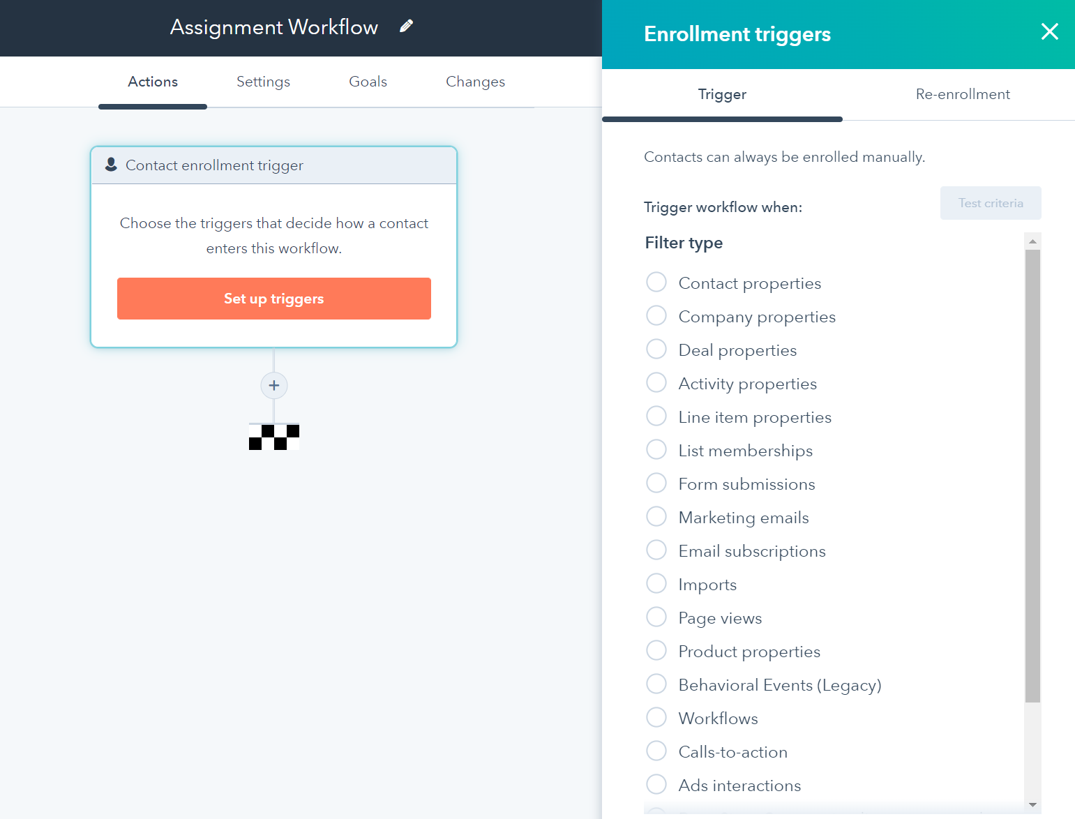 setting up automated hubspot workflow