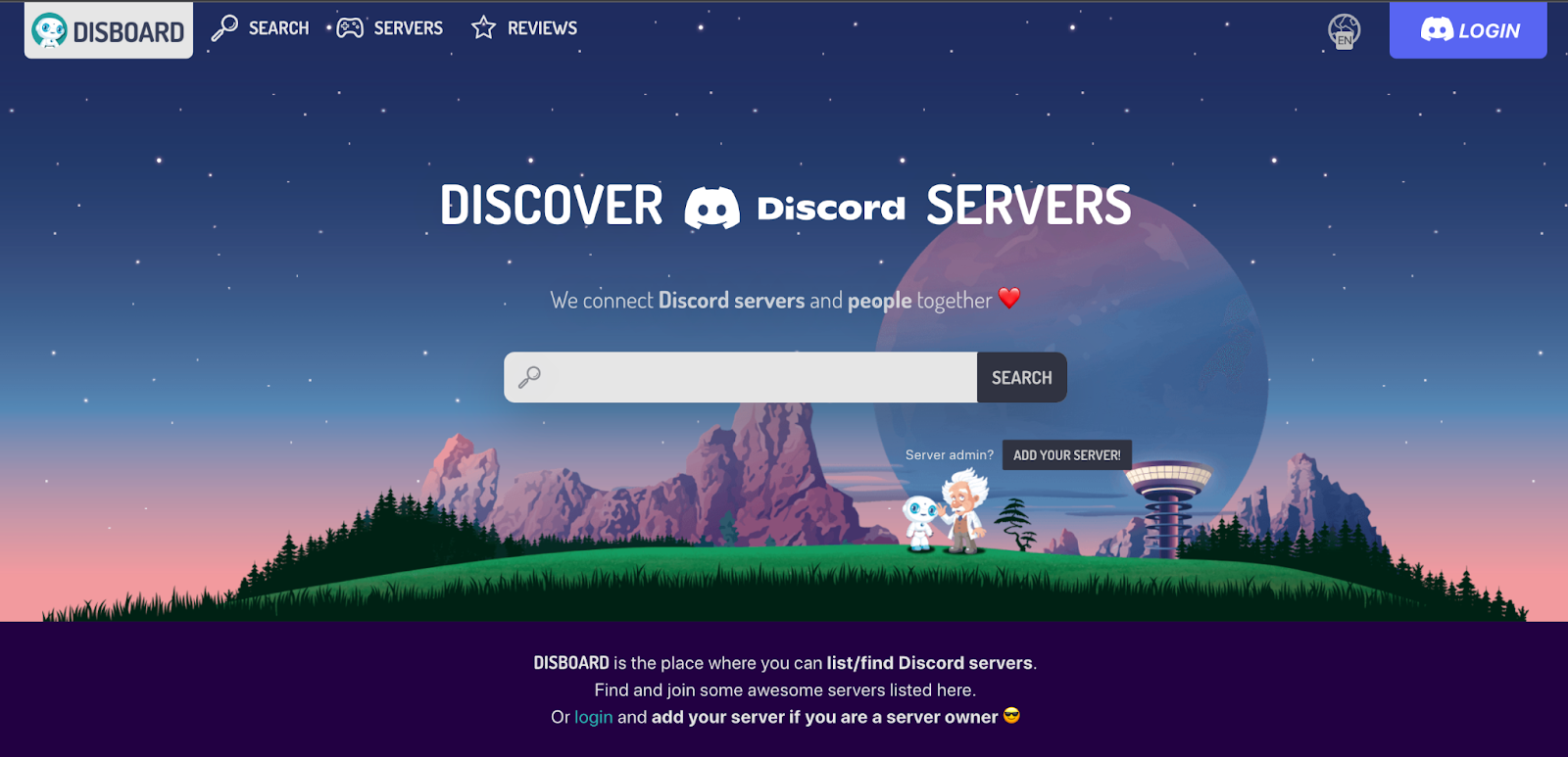 Finding Discord servers