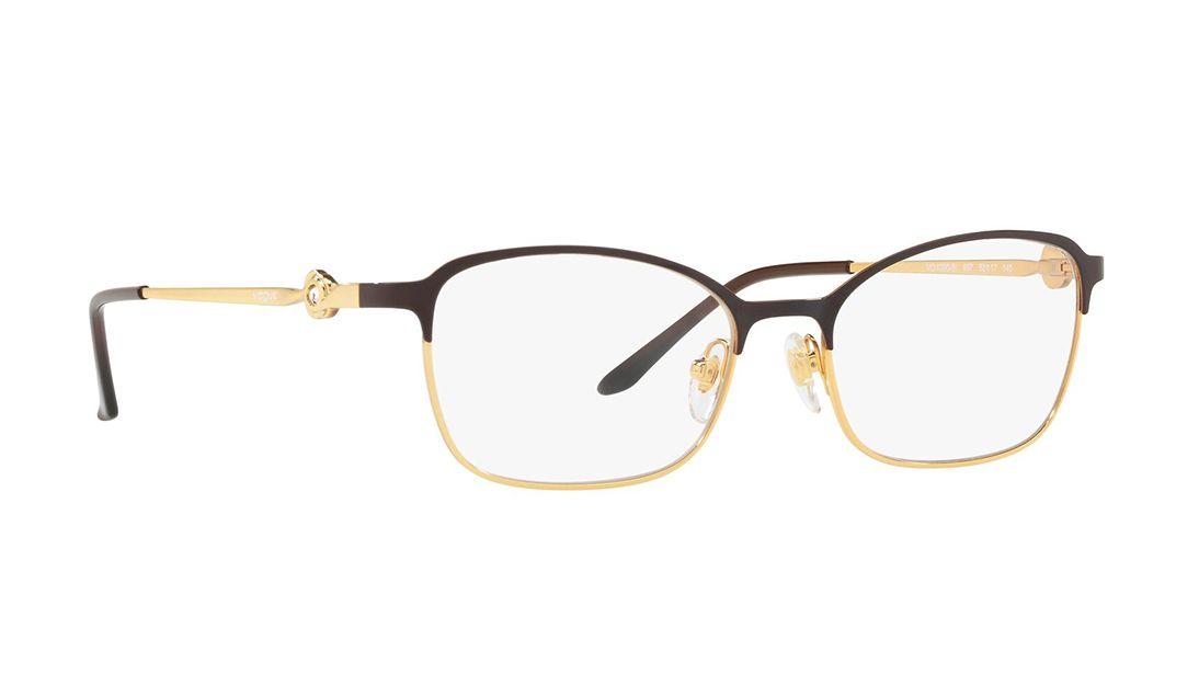 Gold Square Rimmed Eyeglasses from Vogue