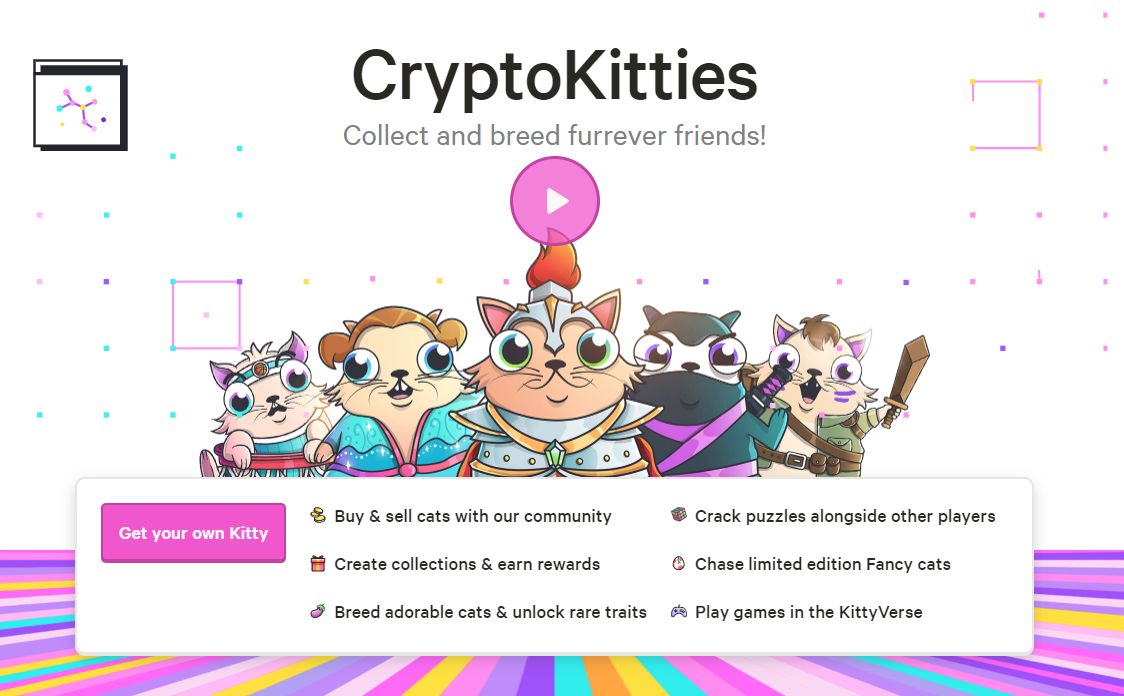 Cryptokitties were first of its kind NFT's