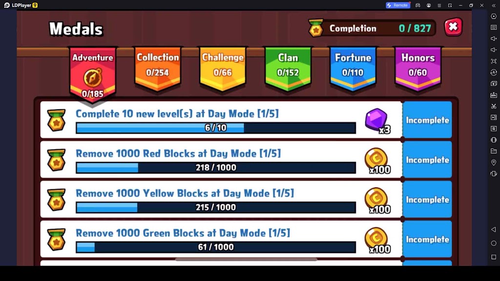 Medals in PUZZUP AMITOI