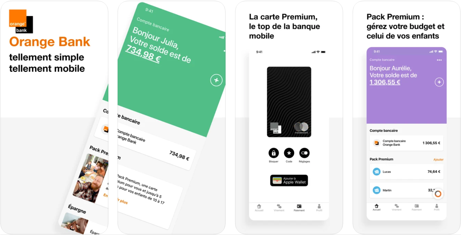 O aplicativo móvel de opinião do Orange Bank