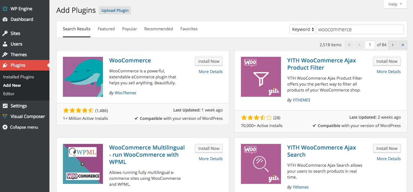 Instalar WooCommerce