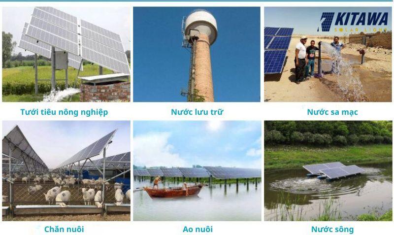 ứng dụng của máy bơm năng lượng mặt trời