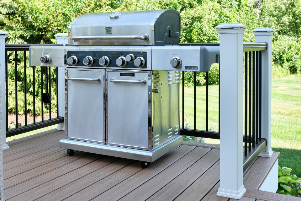 grill pocket with dedicated BBQ access top 5 unique deck designs custom built