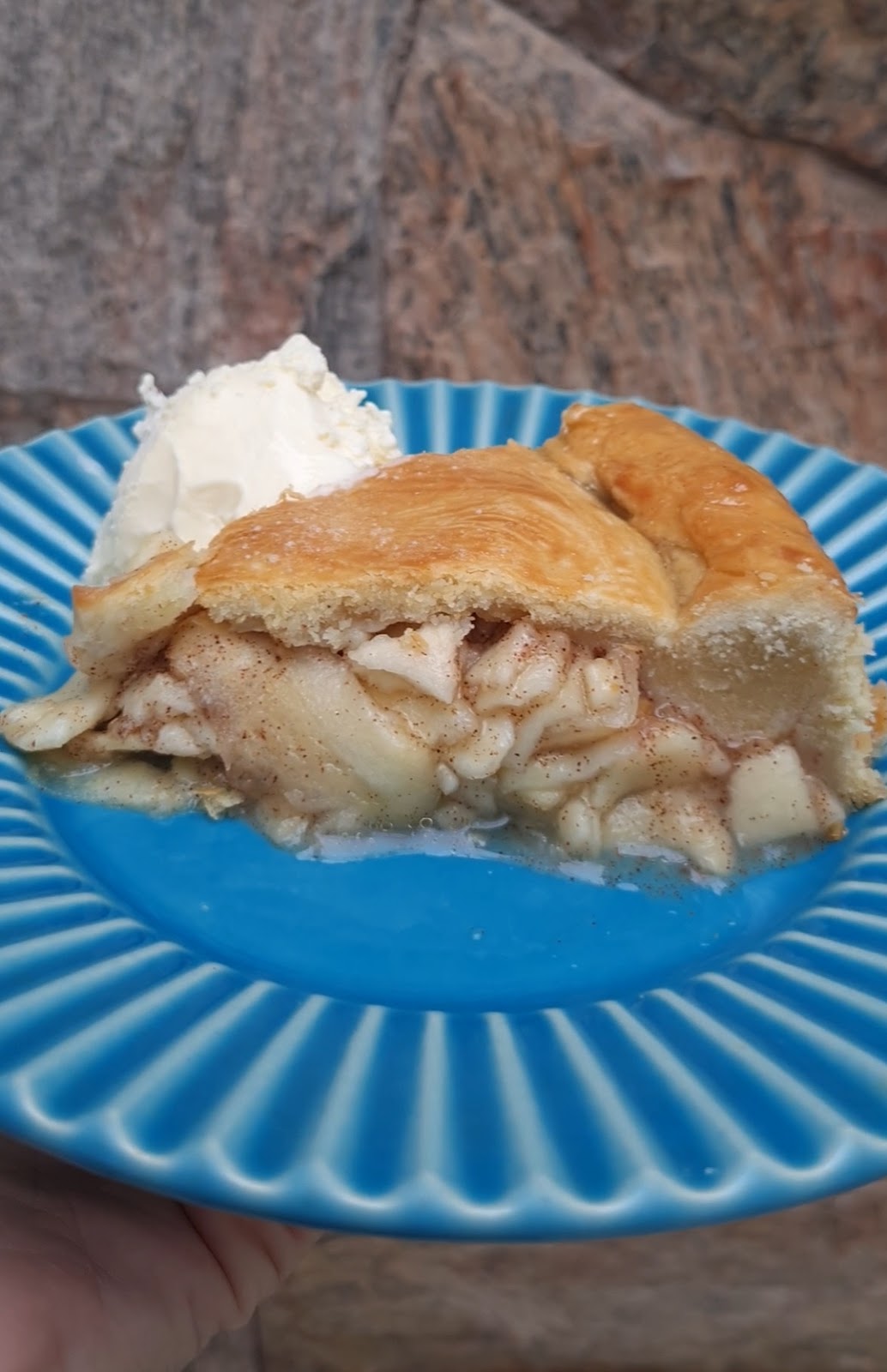 apple pie, torta de maça pronta com sorvete
