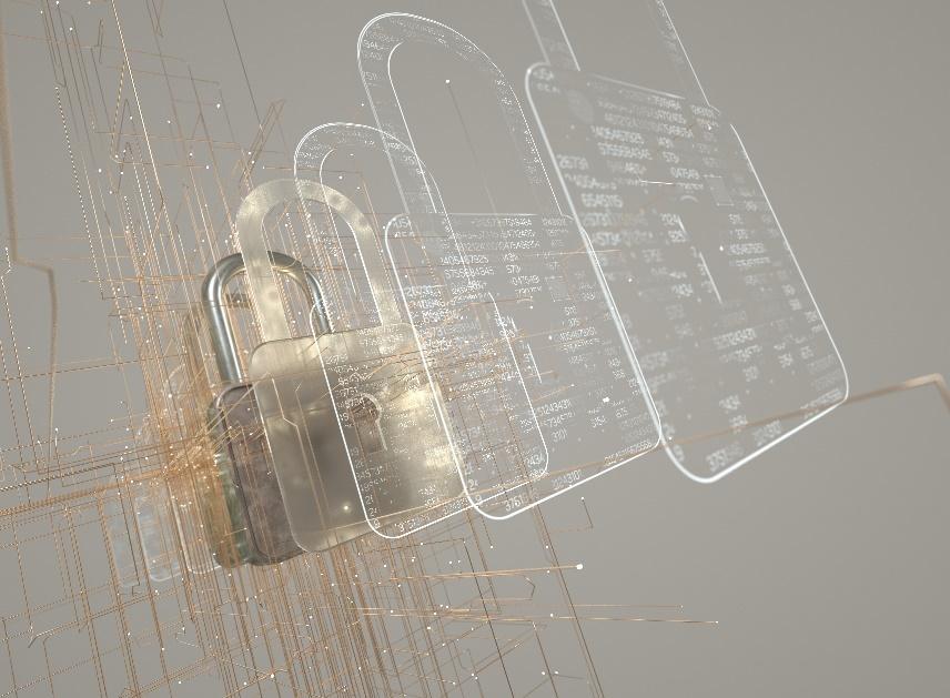 Future of Mobile App Development - Digital padlock art