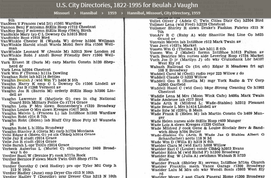 1959 City Directory Beulah Vaughn.png