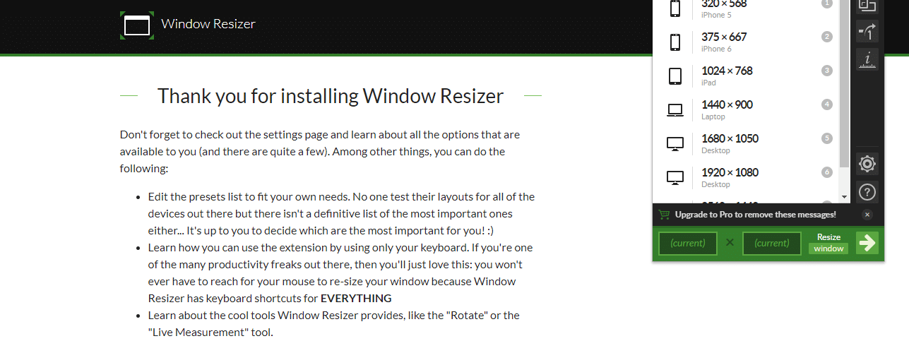 Windows Resizer