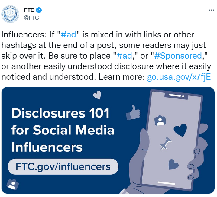 FTC Influencer Marketing Rules