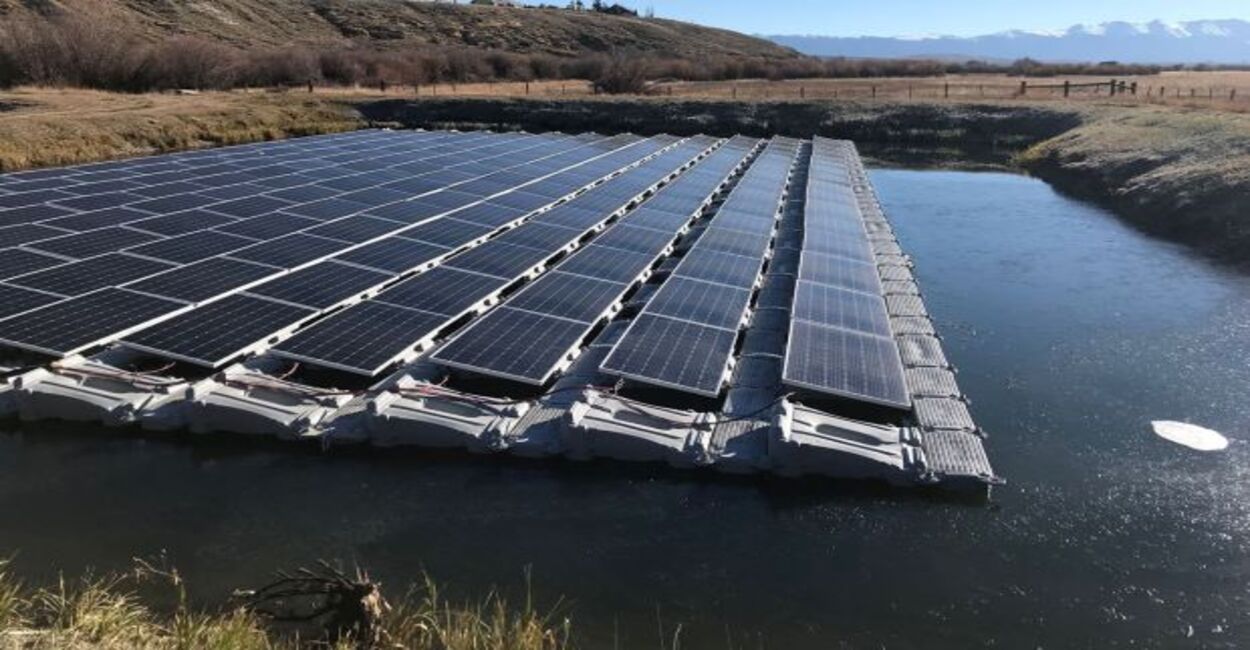 solar floating power plant