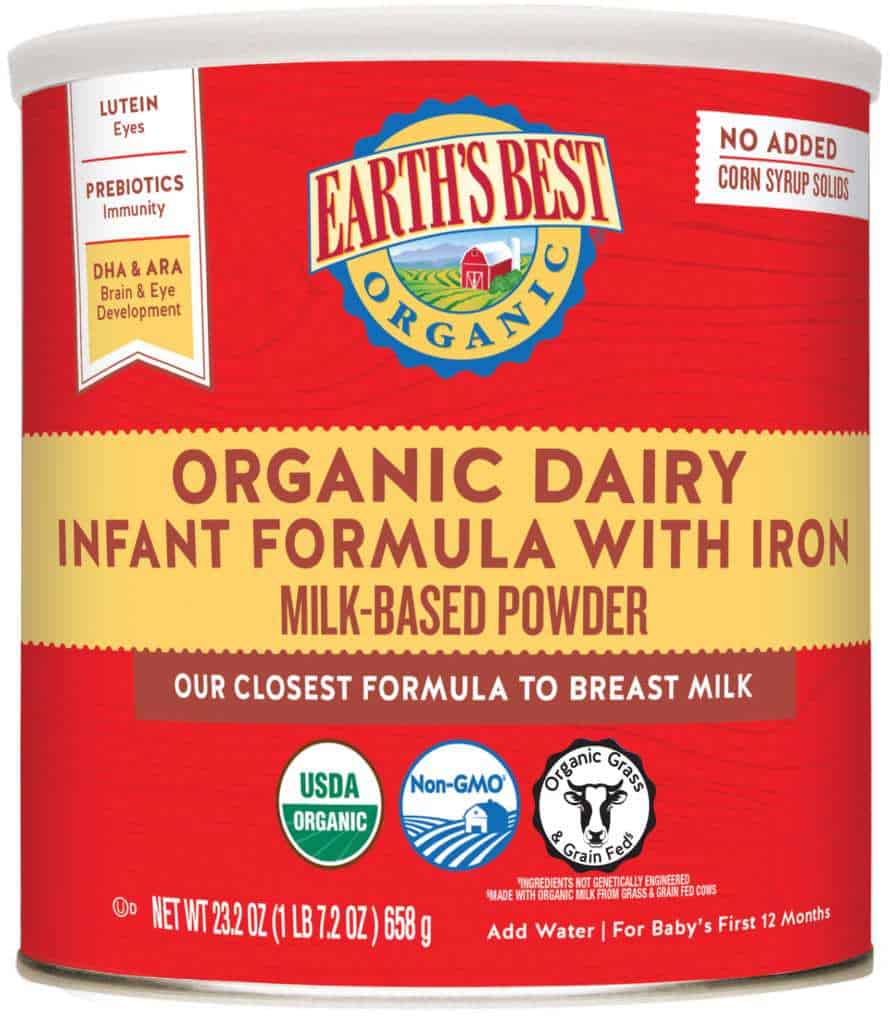 Earth's Best Organic Infant Formula with Iron