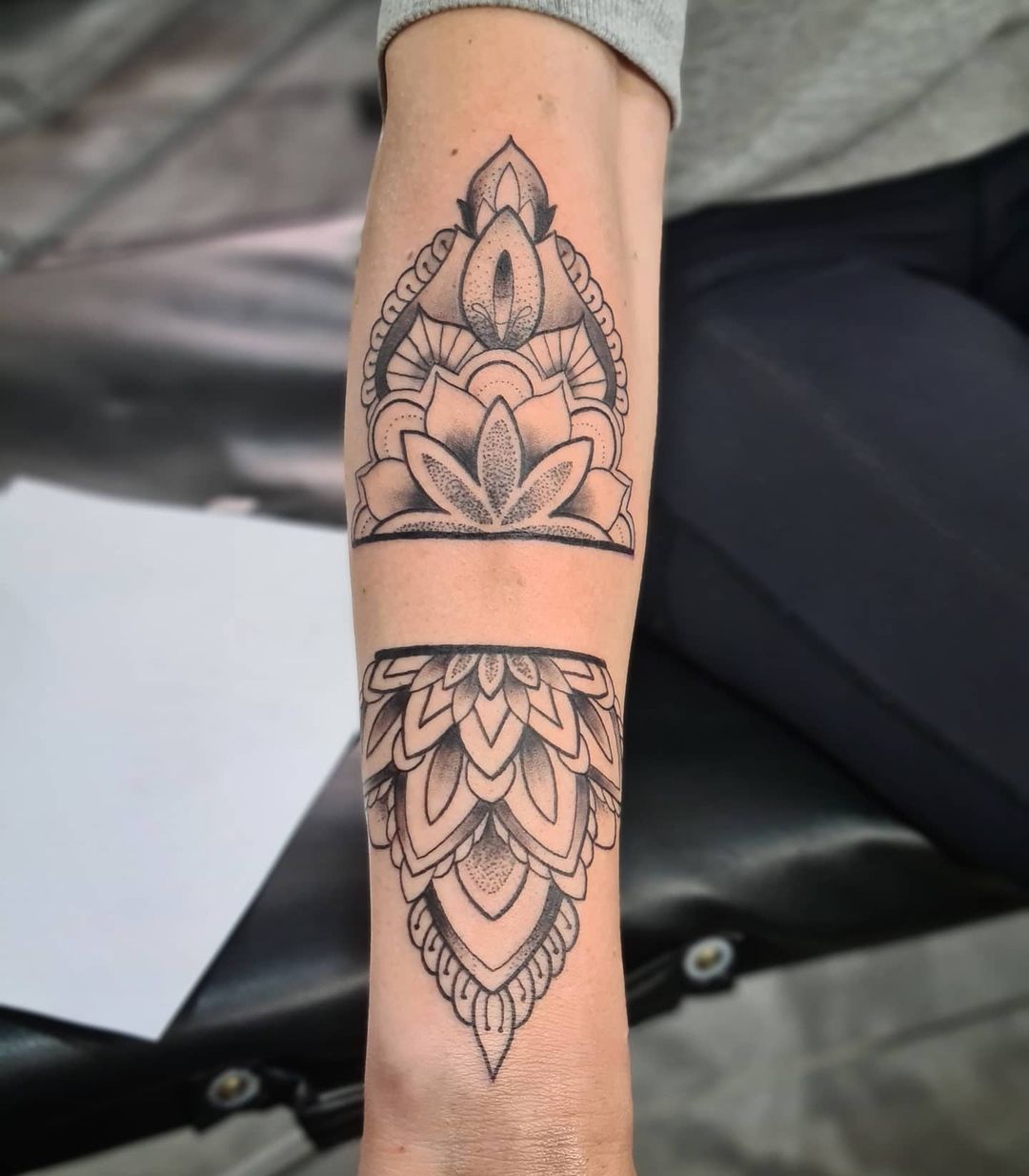 mandala tattoos on wrist