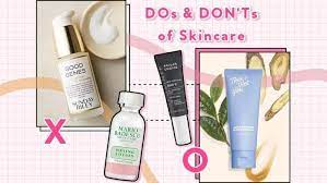 Dos and Don'ts for Skincare