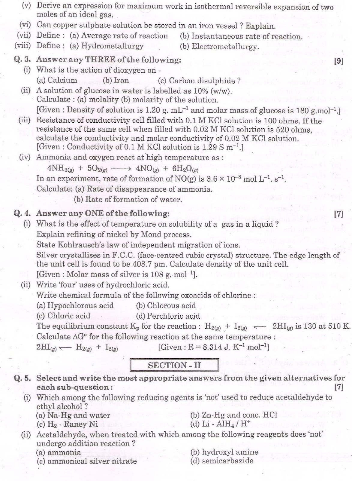 Chemistry - section I-II-October 2015 hsc-hsc.co.in