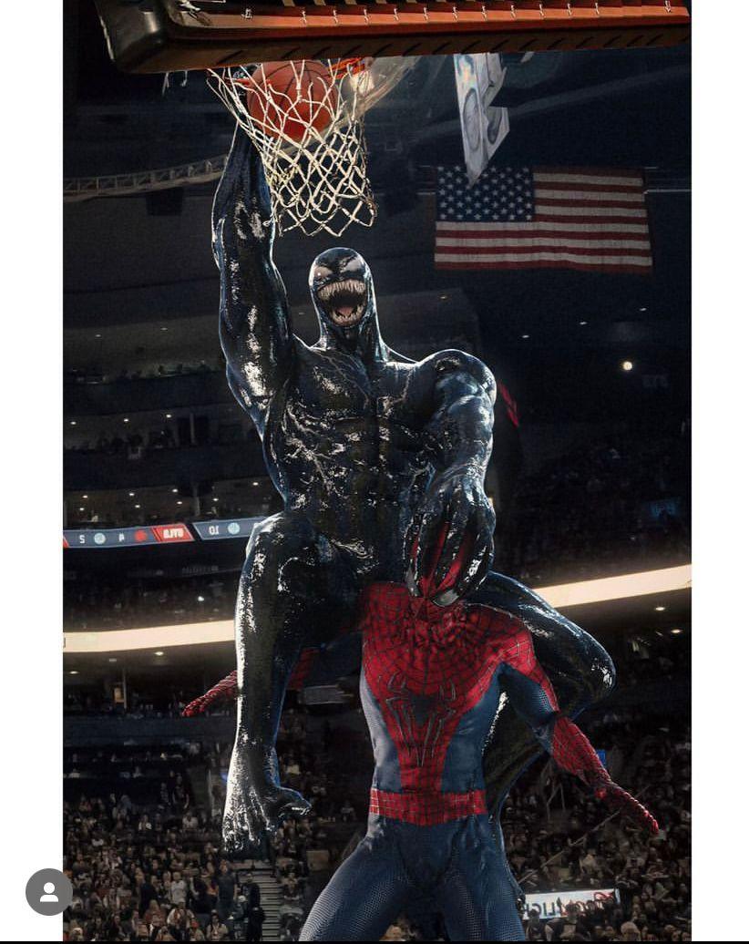 Venom Dunking on Spider-Man: ‘The Meme’ 
