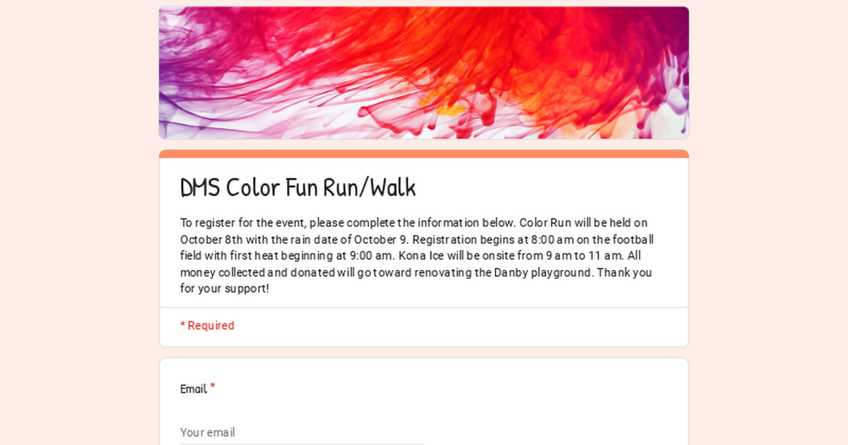 DMS Color Fun Run/Walk