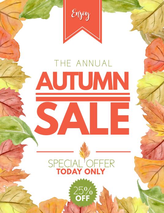 Autumn sale Flyer (US Letter) template