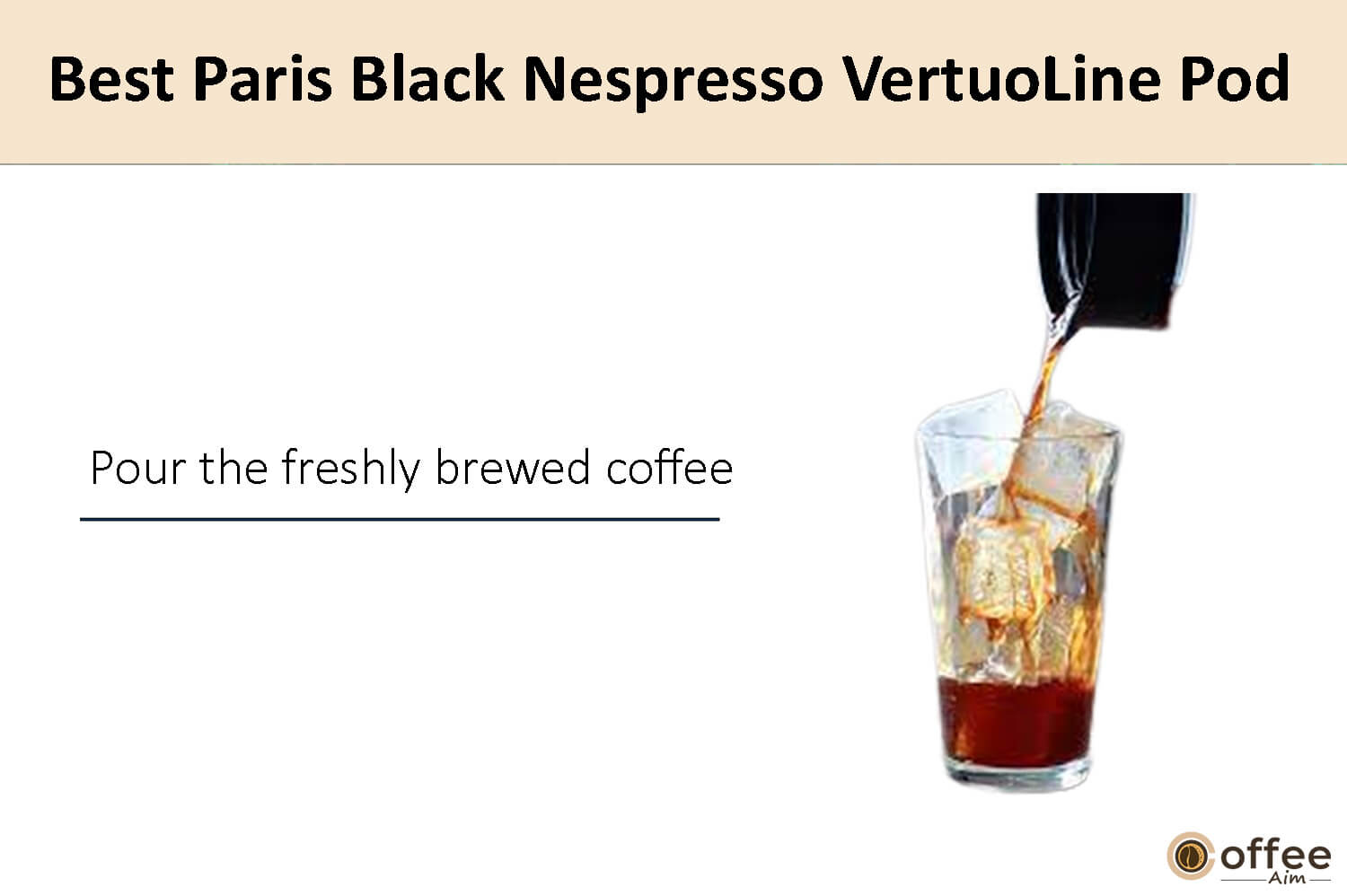 In this image, I elucidate the preparation instructions for crafting the finest Nespresso Paris Black Vertuo coffee pod.