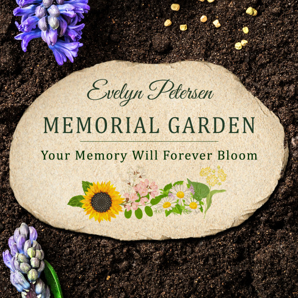 Personalized Memorial Garden Stone