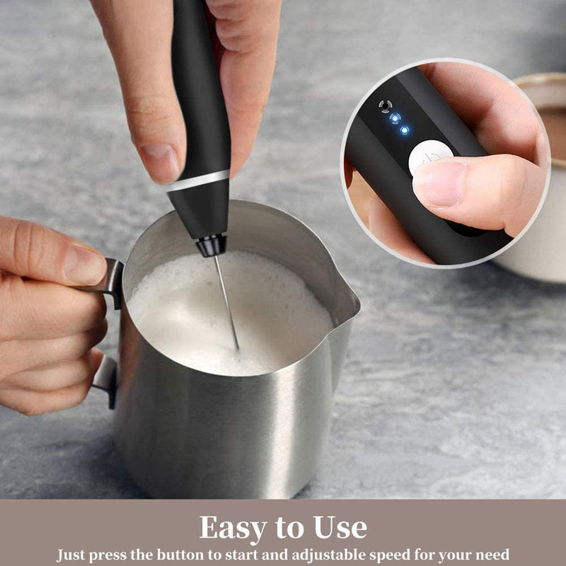 Electric Milk Frothers Handheld Wireless Blender USB Mini Coffee Maker Whisk Mix