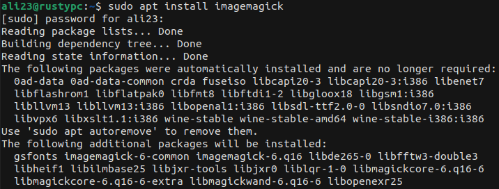 install imagmagick linux
