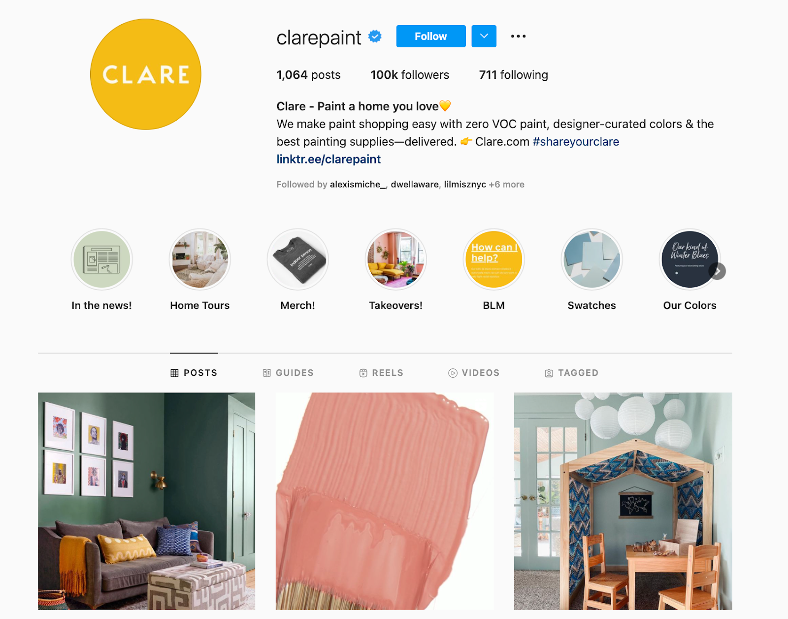Best Brands on Instagram: Clare