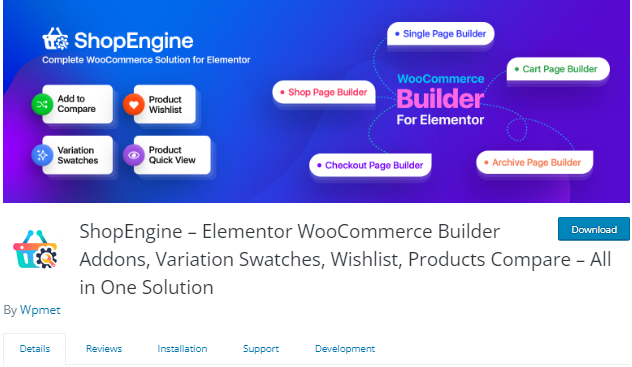 Best Elementor Addons for WooCommerce- ShopEngine 