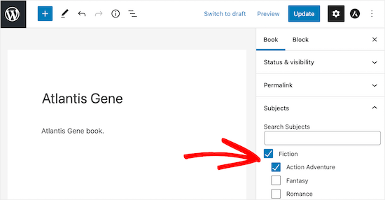 Exemplo de classificação de taxonomias