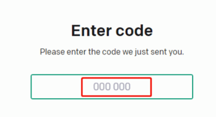enter chatgpt verification code