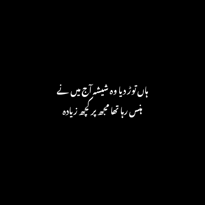 heart touching sad poetry in urdu 