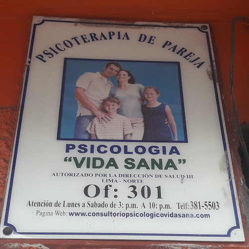 Consultorio Psicológico - Psiquiatría Vida Sana - San Martín de Porres