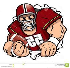 Top Mean Cartoon Football Player Vector Drawing ยป Free Vector Art, Images, Graphics & Clipart