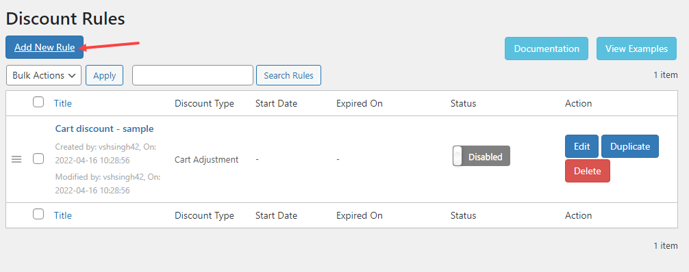 Adding a new dynamic pricing and discount rule on a WooCommerce store