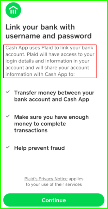how does plaid work with cash app