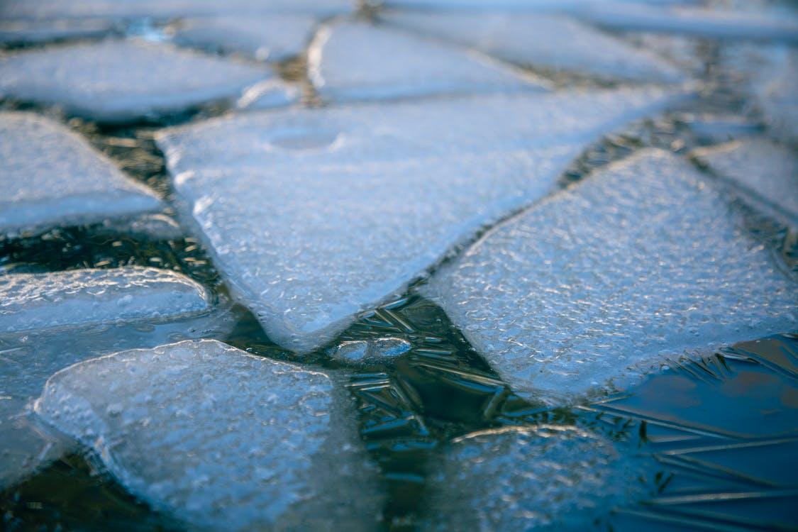 Water Droplets on Blue Surface