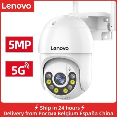 Lenovo 3MP 5MP PTZ WIFI IP Camera Audio CCTV Surveillance Outdoor 4X Digital Zoom Night Full Color Wireless Waterproof Security