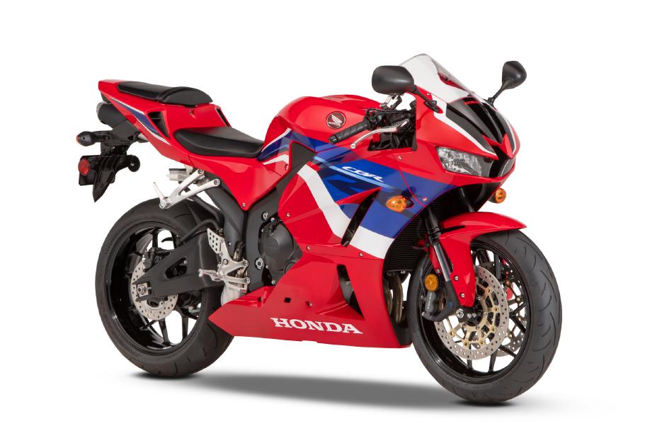 A red and blue HOnda CBR600RR ABS is one of the highlights of the company's 2021 lineup. 