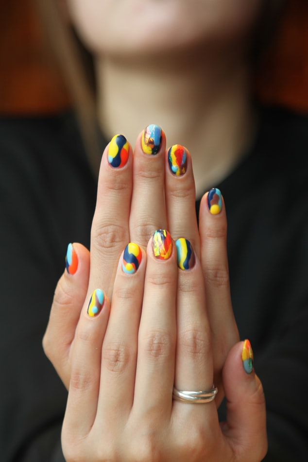 Muti-colored nails