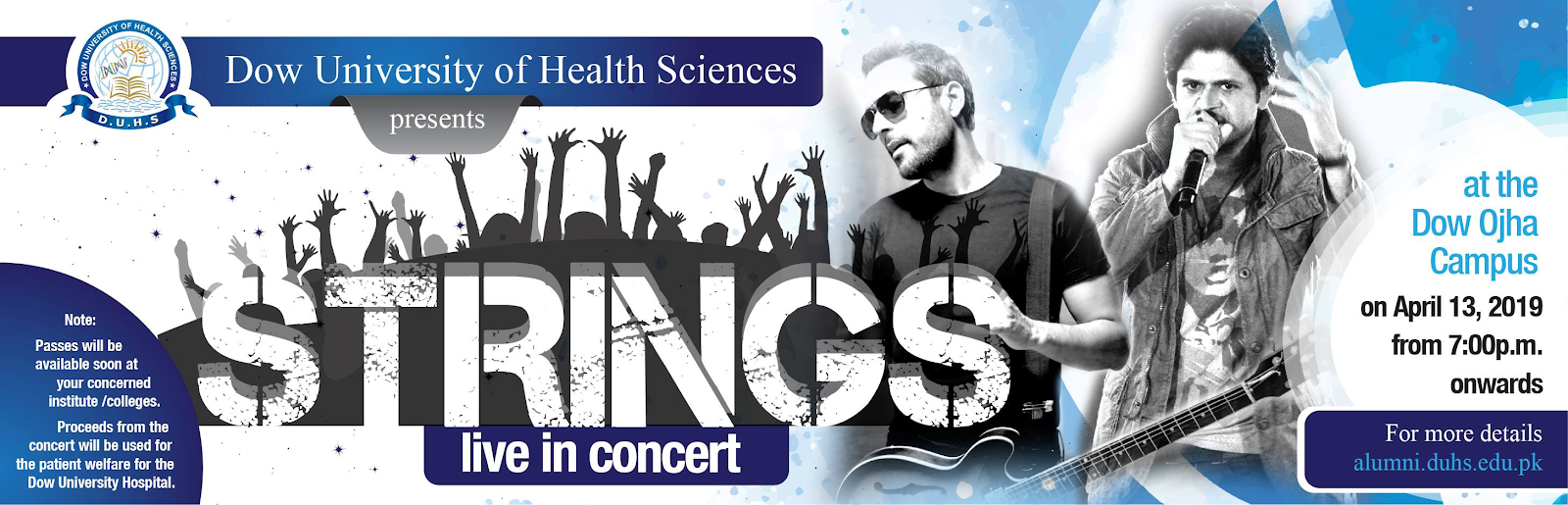dow university fundraiser strings concert April 13