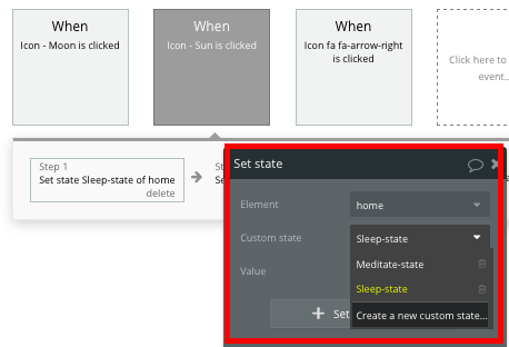 Creating a custom state in a Headspace clone app