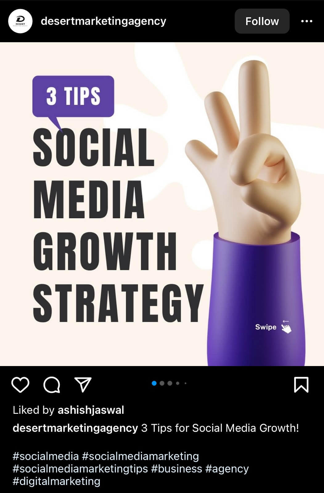 instagram post from search results of social media tips search term