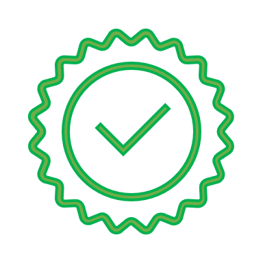 Badge Tick outline