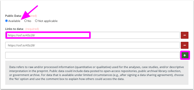 OSF Preprints | Edit