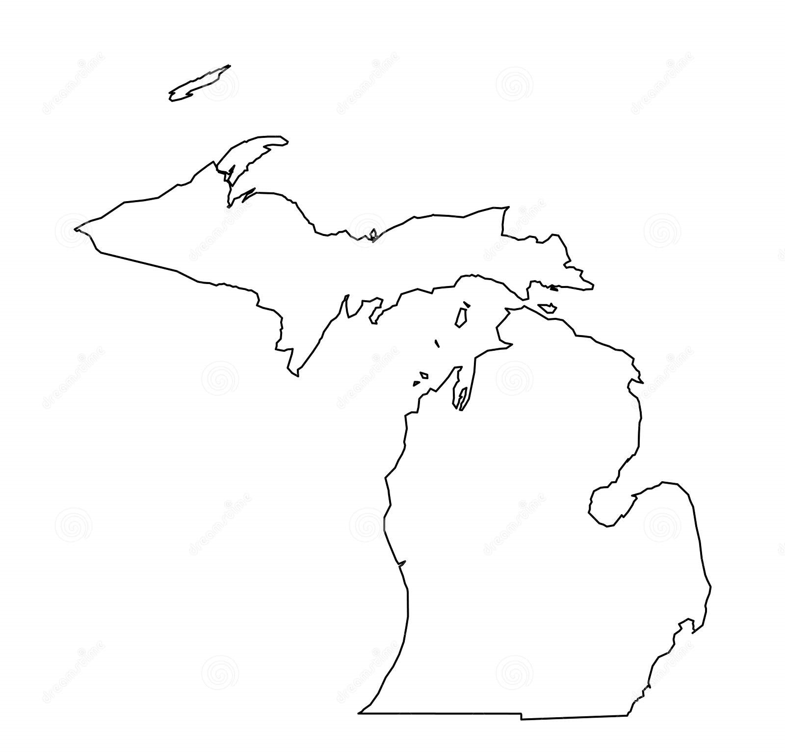 Michigan-Outline-Map
